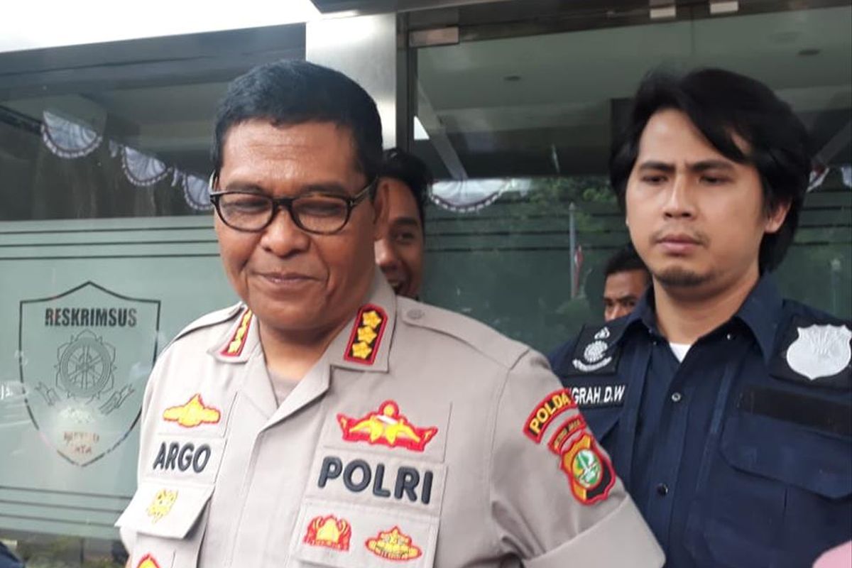 Kabid Humas Polda Metro Jaya Kombes Argo Yuwono di Polda Metro Jaya, Rabu (3/7/2019).