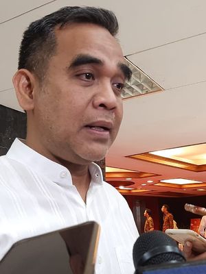 Ketua Fraksi Gerindra DPR Ahmad Muzani di DPR, Senayan, Jakarta, Jumat (31/1/2020).