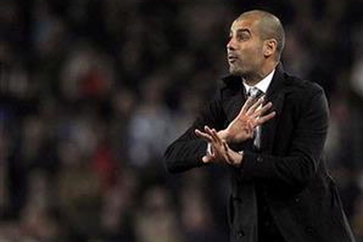 Pelatih Barcelona, Josep Guardiola.