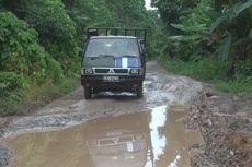 Kondisi Jalan Provinsi Jalur Ogan Ilir-OKU Rusak Parah