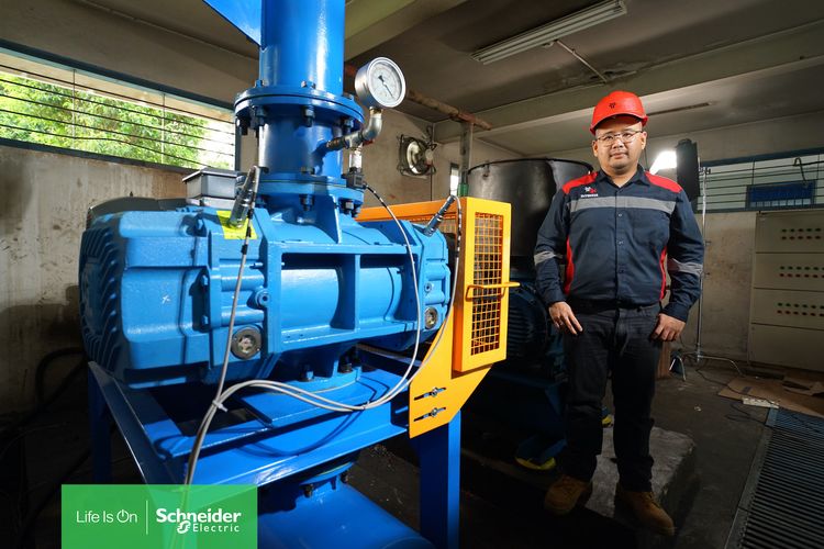 Schneider Electric melakukan pengembangan teknologi pompa vakum dan roots blower ramah lingkungan dengan menggunakan inovasi automasi EcoStruxure Automation Expert.