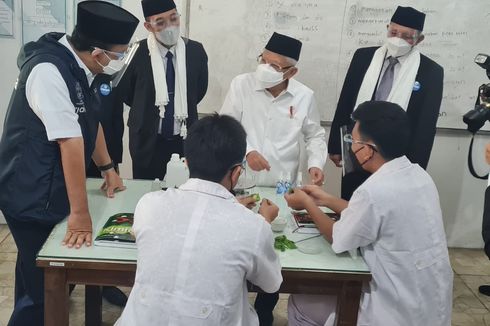 Wapres Tinjau Pelaksanaan PTM Terbatas di Pesantren Darunnajah