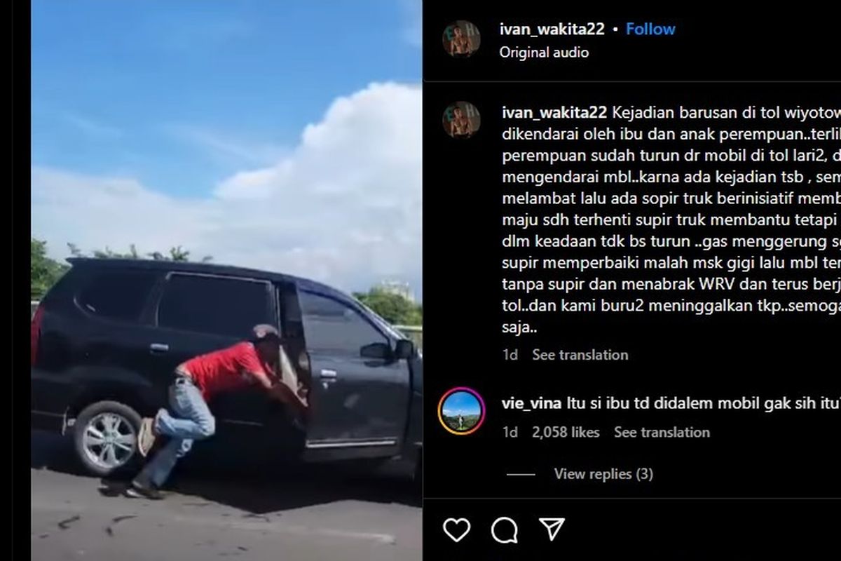 Mobil Jalan Sendiri dari Tol Sebelum Tabrak Pesepeda di Kelapa Gading