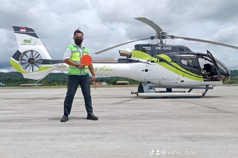 Video Viral Petugas Bandara Biak Numfor Menari Khas Papua Saat Pesawat 