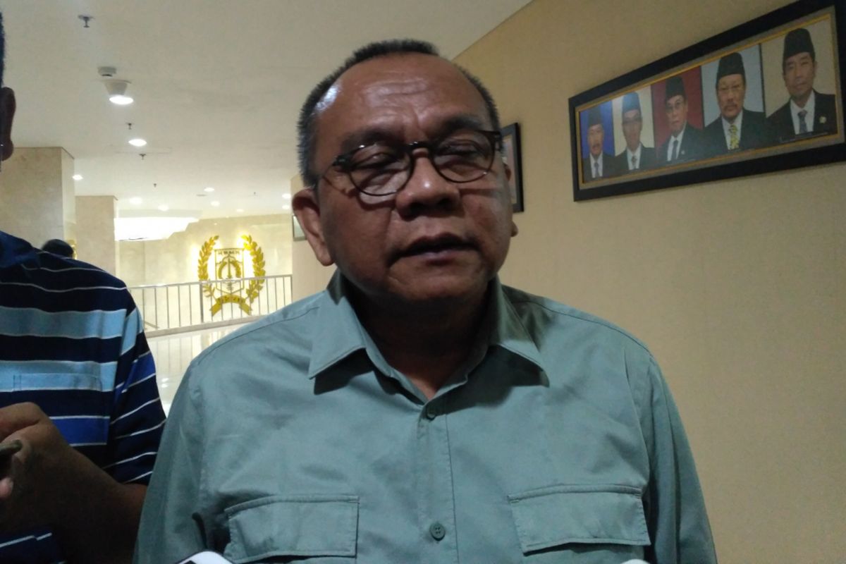 Wakil Ketua DPRD DKI Jakarta Mohamad Taufik di Gedung DPRD DKI Jakarta, Jumat (7/7/2017). 