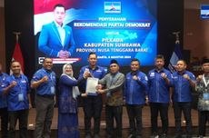 Resmi, DPP Demokrat Berikan SK Usung Novi-Talifuddin dalam Pilkada Sumbawa