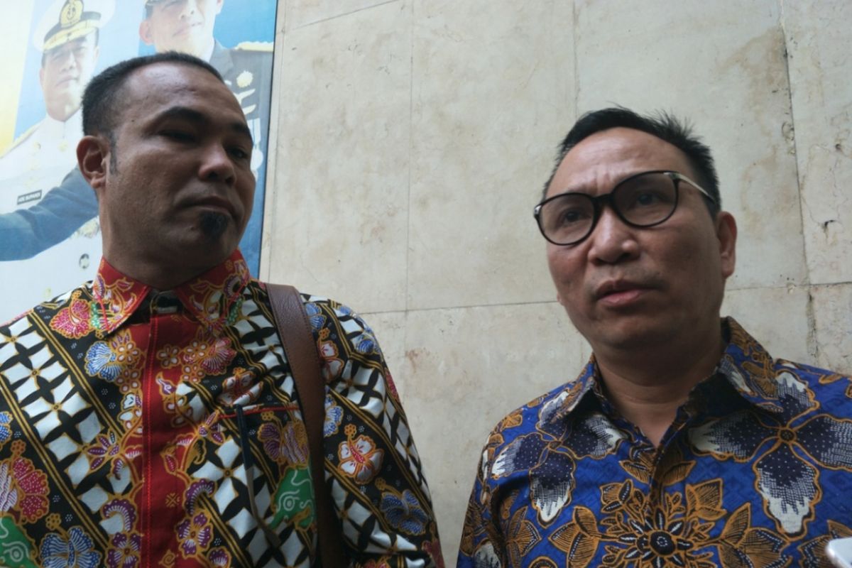 Yudi Adranacus, adik anggota Dewan Perwakilan Rakyat (DPR) RI Herman Hery menyambangi Polda Metro Jaya, Rabu (11/7/2018). 