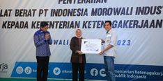 Terima Hibah Alat Berat dari PT IMIP, Kemenaker Ingin Tingkatkan Kompetensi Tenaga Kerja di Morowali