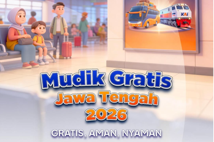 Ilustrasi mudik gratis Jateng 2026