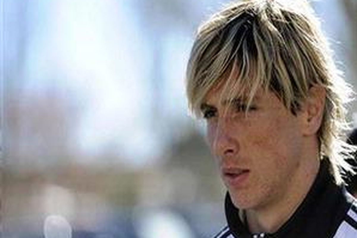 Penyerang Liverpool, Fernando Torres.