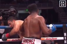 Hasil Tinju Dunia - Frank Sanchez Menang KO, Pukul Lawan sampai Keluar Ring