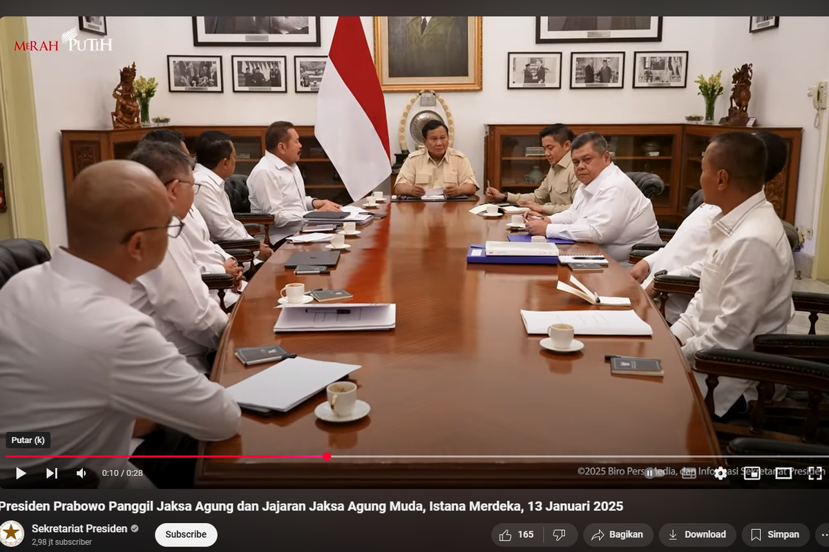 Presiden Prabowo Panggil Jaksa Agung dan PPATK, Bahas Korupsi dan Perizinan Ilegal