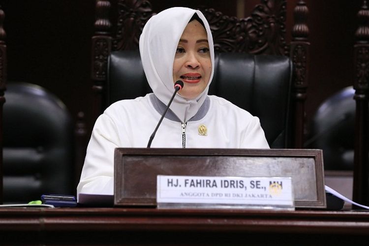 Anggota Dewan Perwakilan Daerah (DPD) RI Fahira Idris dalam sebuah kesempatan.