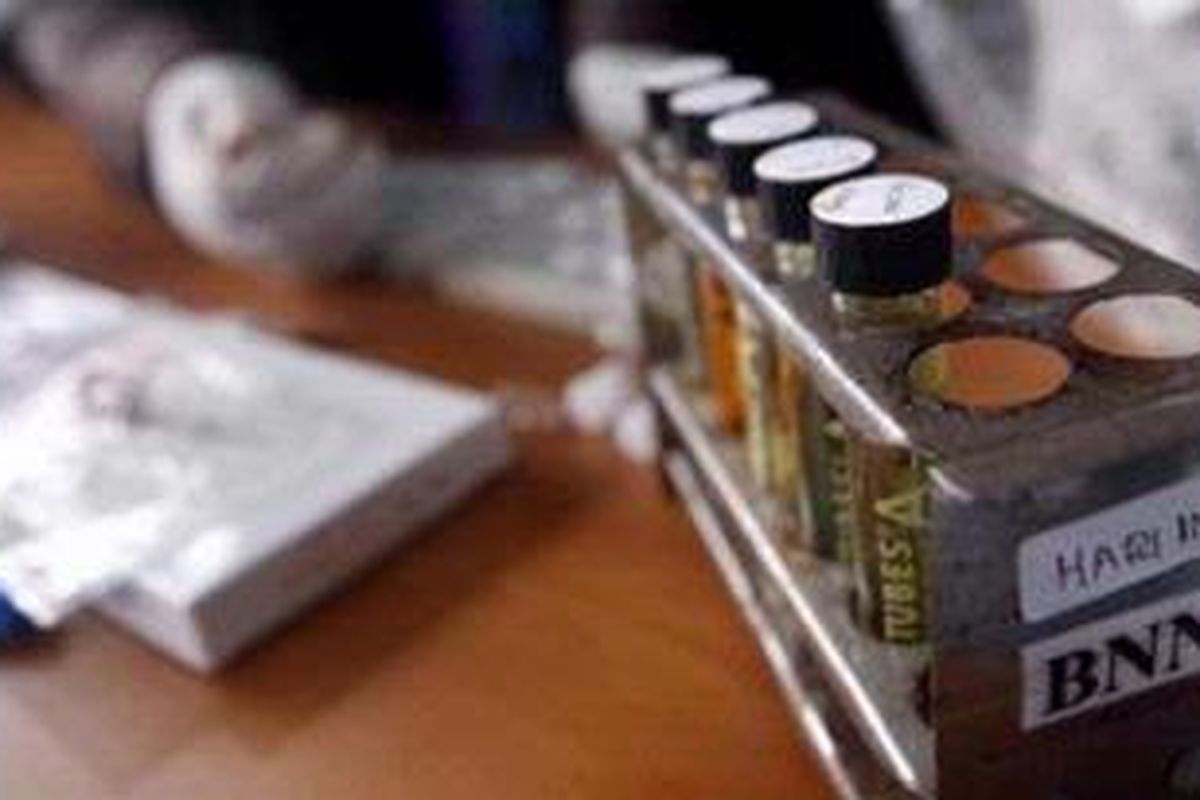 Ilustrasi: Narkotika jenis ekstasi.