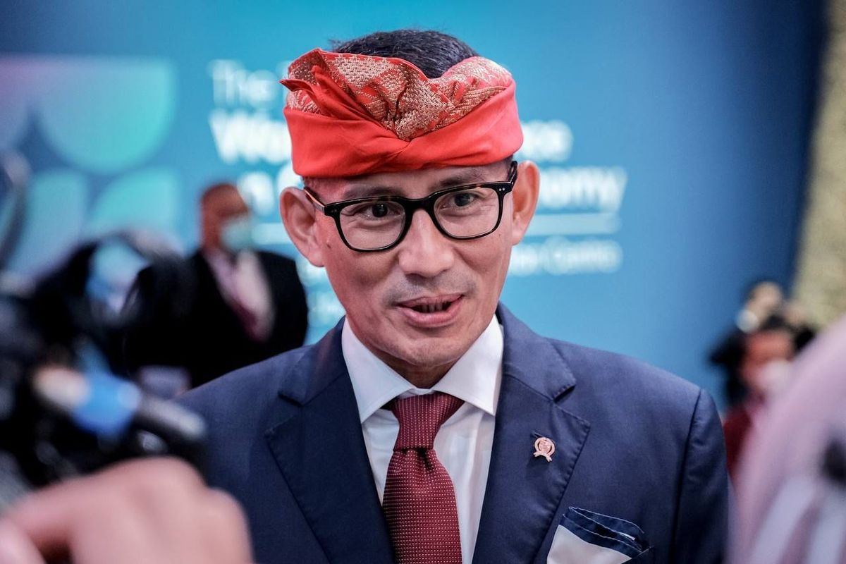 Menteri Pariwisata dan Ekonomi Kreatif (Menparekraf) Sandiaga Uno.