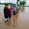 Hujan Deras, Air Meluap dari Proyek Bandara Jenderal Sudirman Purbalingga, Jalan dan Sawah Tergenang