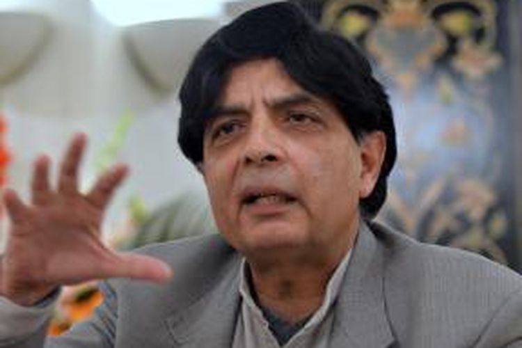 Menteri Dalam Negeri Pakistan, Chaudry Nisar Ali Khan.