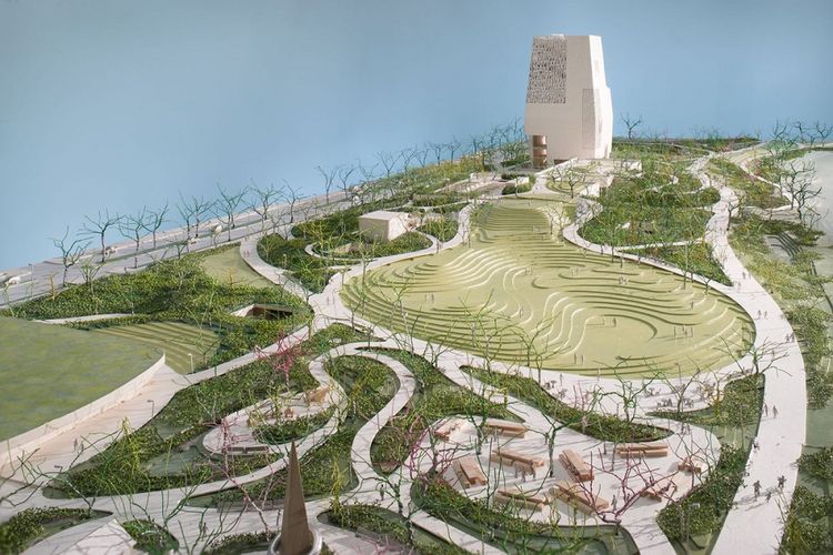 Desain Obama Presidential Center di Chicago , Amerika Serikat.