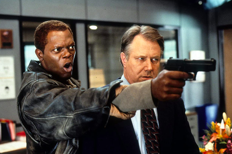 Samuel L. Jackson dan J.T. Walsh di Samuel L. Jackson dan J.T. Walsh di The Negotiator (1998) (1998)