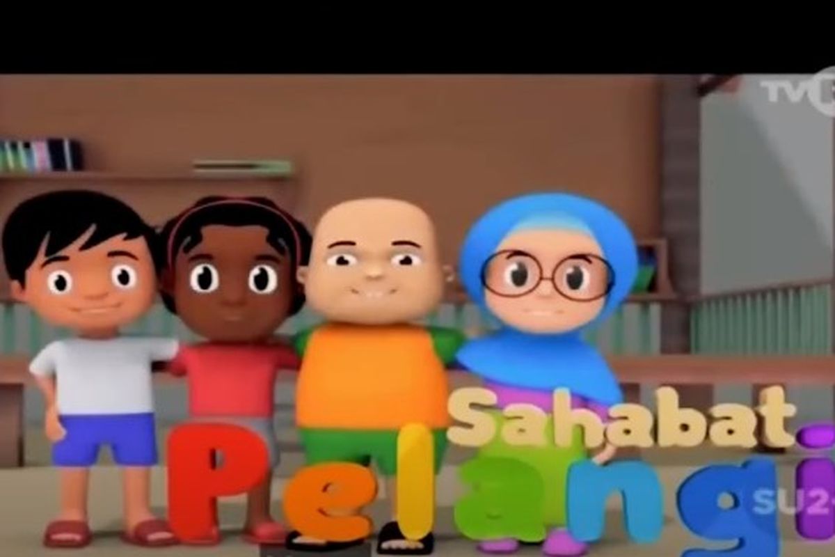 Tangkapan layar program Belajar dari Rumah TVRI 11 Mei 2020 Sahabat Pelangi: Episode Karung Terdampar (Tidak Mau Mengalah).