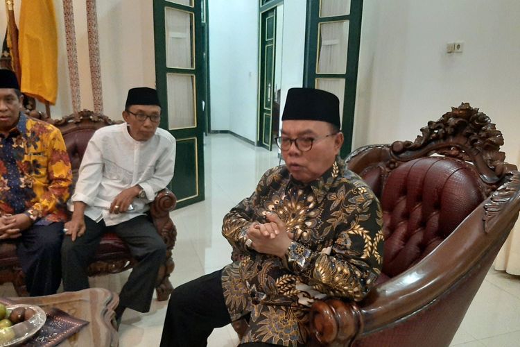 Ketua Umum Ikatan Keluarga Gunungkidul (IKG) Eddy Sukirman ditemui di Bangsal Sewoko Projo, Wonosari, Gunungkidul Jumat (7/6/2019)