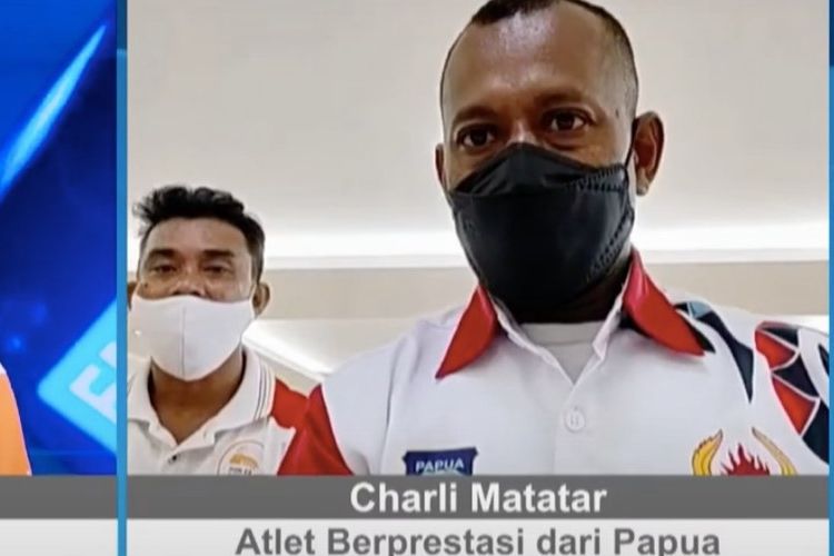 Atlet kempo Provinsi Papua Charli Matatar pada diskusi FMB9 bertajuk Siap Berlaga di PON XX Papua, Jumat (13/8/2021).