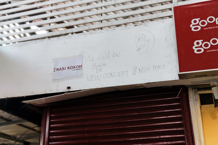 Potret kios kuliner di area Plaza 2 Blok M yang hengkang, Kamis (4/9/2025). 