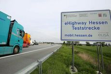 Jerman Pertama Kali Uji Coba Operasi Jalan Tol Listrik 