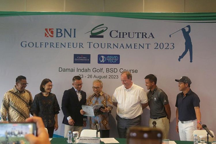 Turnamen Ciputra Golfpreneur bakal kembali bergulir di Damai Indah Golf, BSD Course, pada 23-26 Agustus 2023.