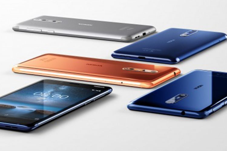 Pilihan-pilihan warna Nokia 8.