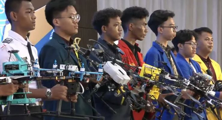 Pertama dalam Sejarah, Ratusan Robot Terbang Beraksi di IKN