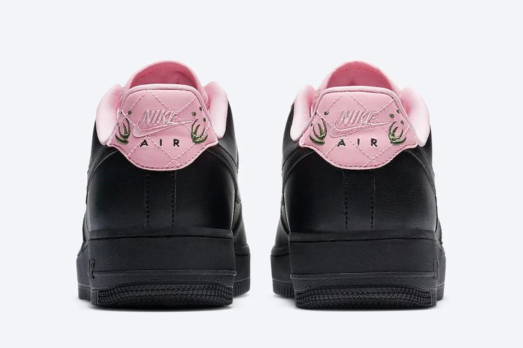 Kreasi Baru Sneaker Nike  Air  Force  1  Black Pink Mau 