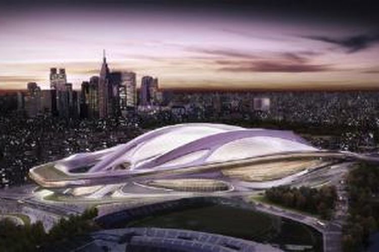 Tokyo National Stadium ini dipersiapkan untuk Olimpiade 2020. Dirancang oleh Zaha Hadid menggantikan National Stadium lama yang dibangun 1964.