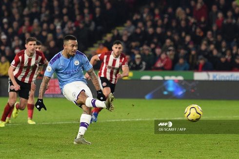 Sheff United vs Man City, Alasan VAR Tak Meminta Penalti Gabriel Jesus Diulang