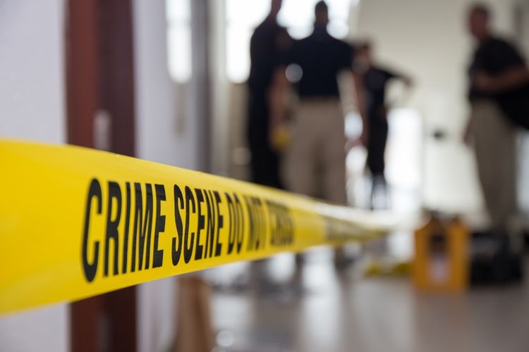 Ilustrasi garis polisi. Anggota Baharkam Polri tewas usai ditikam oleh dua orang pelaku di sebuah hotel di daerah Denpasar, Bali