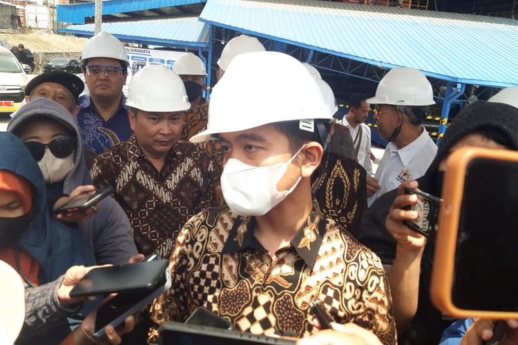 Wali Kota Solo, Gibran Rakabuming Raka di Solo, Jawa Tengah, Senin (30/10/2023).