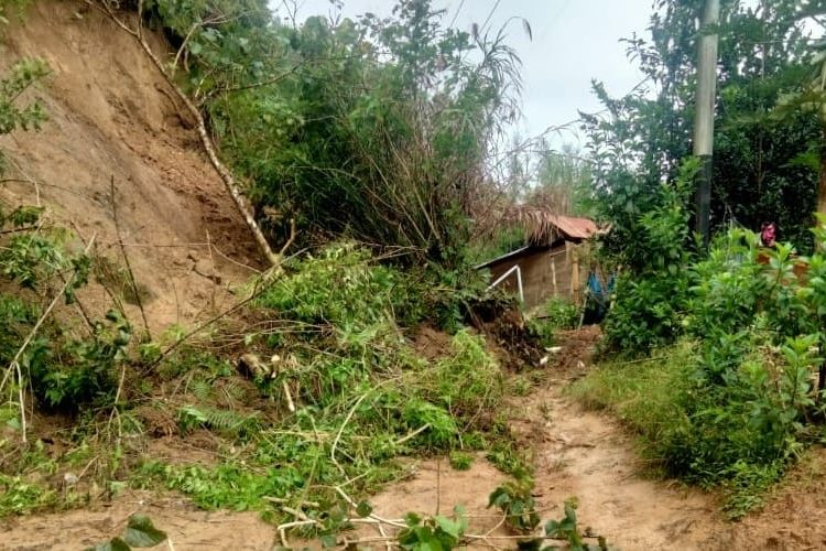 Bencana tanah longsor terjadi di Lembang Miallo, Kecamatan Mappak, Tana Toraja, Sulawesi Selatan membuat yakni 2 orang warga mengalami luka serius, 8 rumah warga mengalami rusak berat dan 1 unit rumah warga yang rata tertimbun longsor, Rabu (14/12/2022)