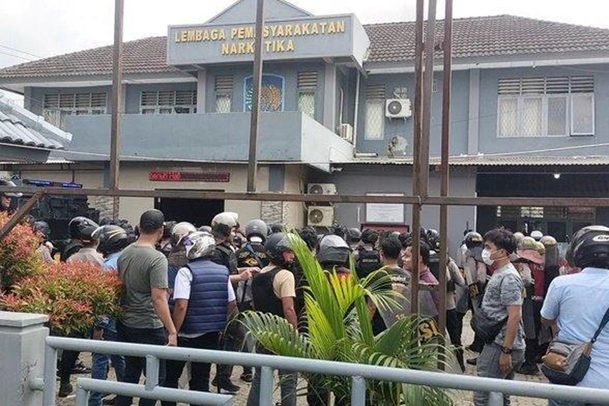 Kericuhan terjadi di Lapas Narkotika Kelas IIA Muara Beliti di Kabupaten Musi Rawas, Kamis (8/5/2025) pagi atau sekira pukul 10.00 Wib.