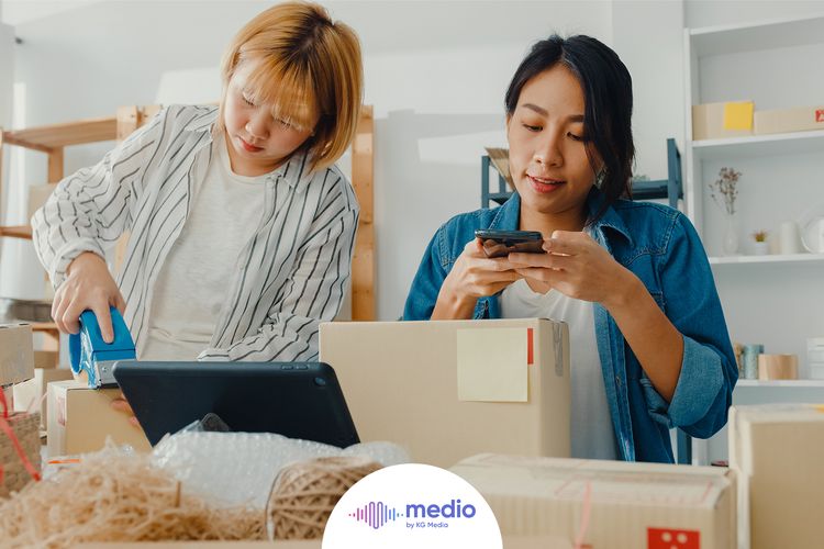 Ilustrasi UMKM di era digital. 