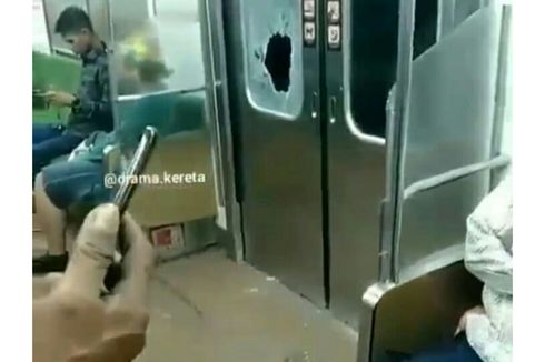 Kaca Pintu KRL Rangkasbitung-Tanah Abang Pecah Dilempari Batu, Tak Ada Korban Jiwa