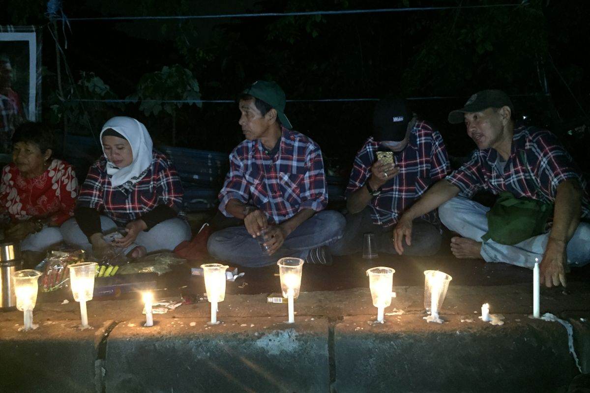 Ahokers gelar doa bersama dan nyalakan lilin, Rabu (23/1/2019).