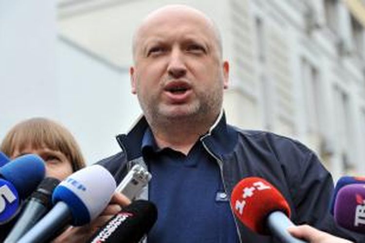 Oleksandr Turchynov. Gambar diambil pada 10 Mei 2012.