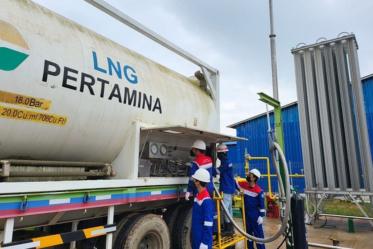 Ilustrasi LNG Pertamina. 