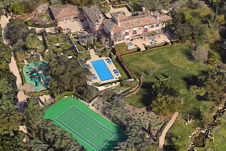 Rumah baru Pangeran Harry dan Meghan Markle di Santa Barbara, California, AS, seluas 4.438 meter persegi dan berdiri di atas tanah sekuas 5,4 hektare.