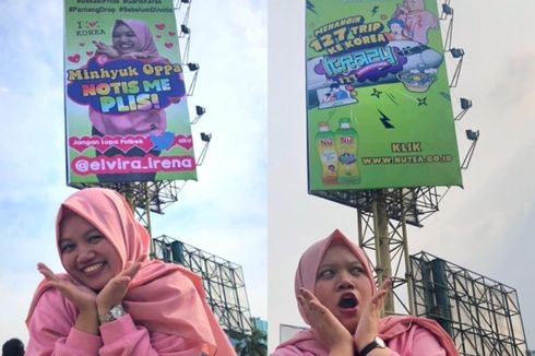 Klarifikasi Fans K-pop yang Wajahnya Terpampang di Billboard di Bekasi