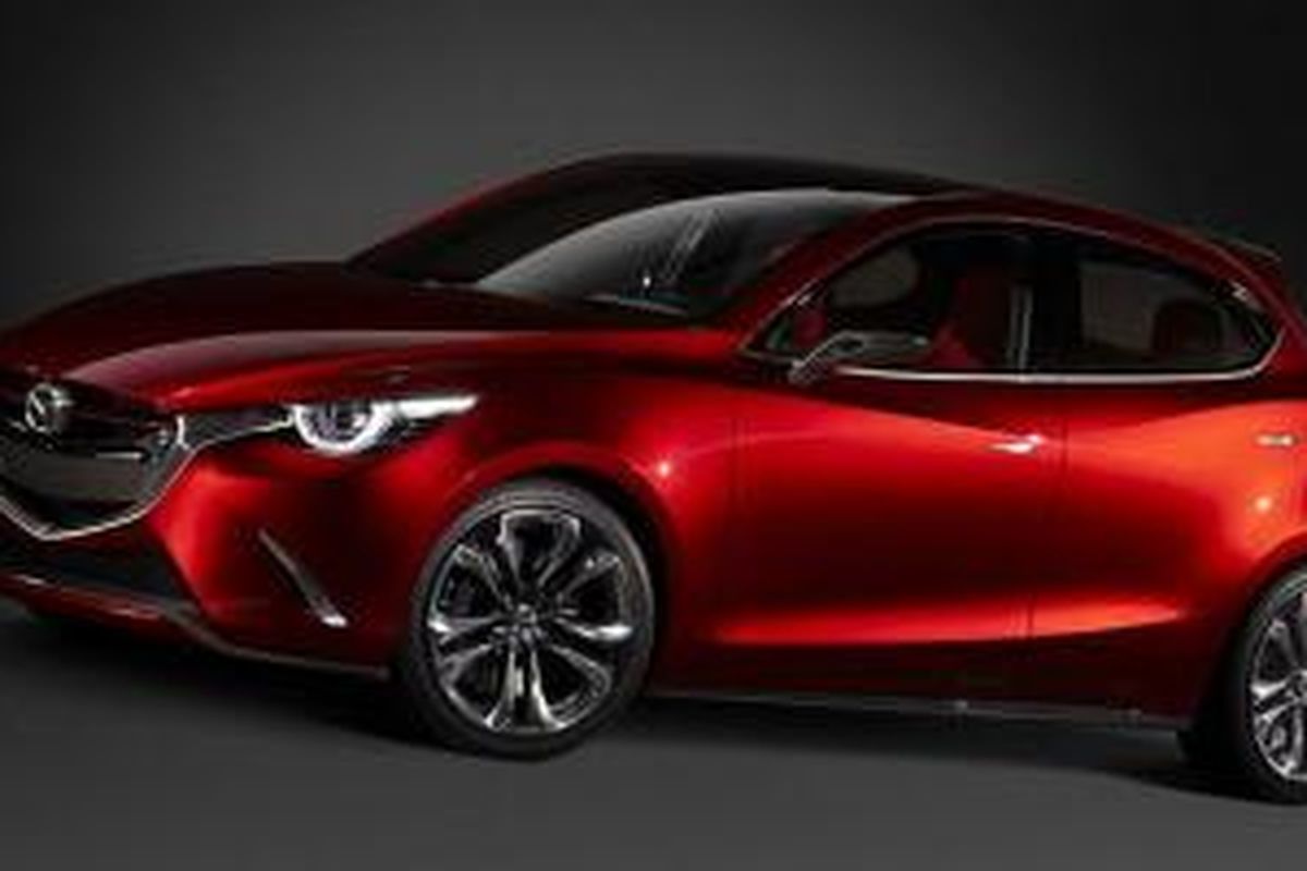 Mazda Hazumi Concept, menganut tampang yang mirip dengan Mazda3 dan Mazda6.