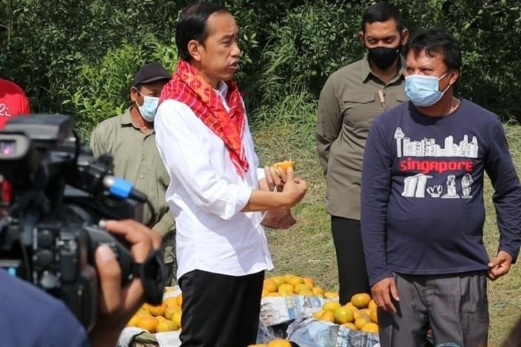 Presiden Joko Widodo kunjungan kerja ke Kabupaten Karo, Sumatera Utara.