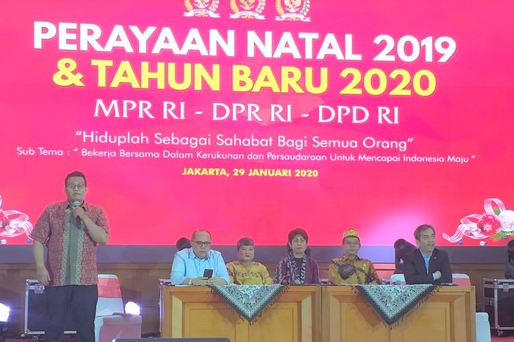 Panitia perayaan Natal 2019 dan Tahun Baru 2020 MPR RI-DPR RI-DPD RI berencana memberi bantuan sosial bagi korban bencana alam di Jabodetabek dan Banten.