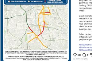 Demo Buruh Dekat Grand Indonesia Besok, Hindari Potensi Macet di Titik Berikut