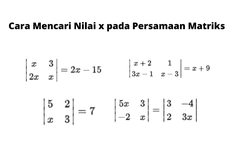 Cara Mencari Nilai x pada Persamaan Matriks